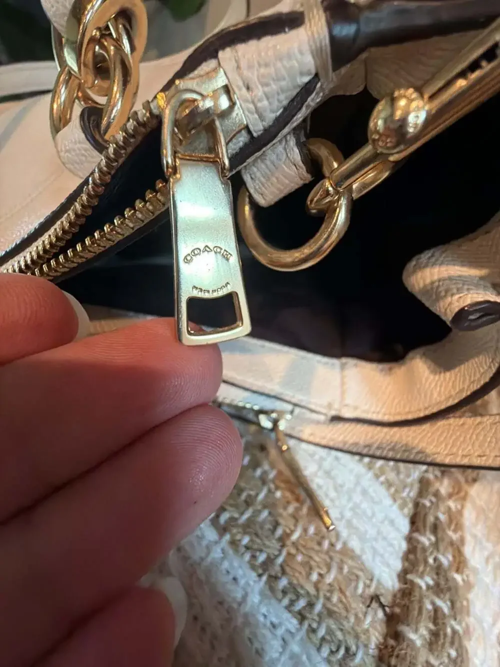 Coach F57520 Pebbled Leather Christie Carryall Satchel